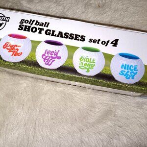 Tee Up For Fun! Set of 4 Shot Glasses - NWOT